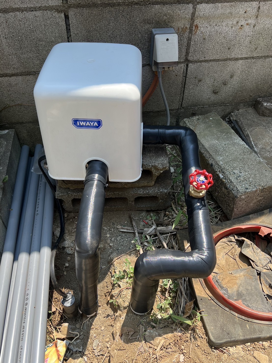 船橋市 施工事例～井戸ポンプ交換工事～